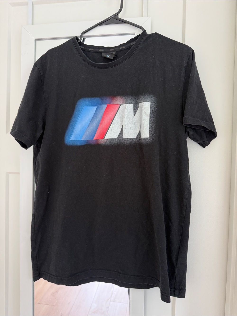 BMW Black Short Sleeve Tee Motorsport graphic t-shirt size large